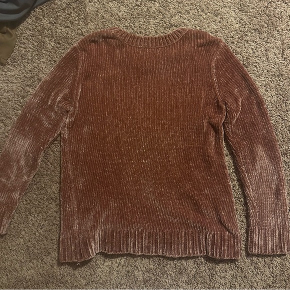 Orvis Women's Blush Pink Rose‎ Gold Sweater Size Medium - Picture 4 of 4